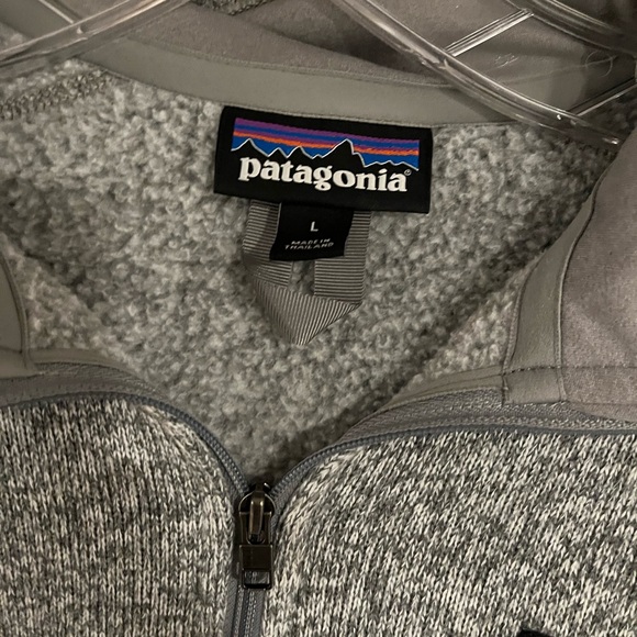 Patagonia Better Sweater Womens Large Gray Fleece Jacket Quarter Zip Outdoor - Picture 4 of 5
